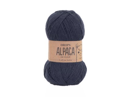 Příze DROPS Alpaca uni colour 4305 - indigo