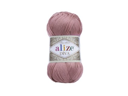 Příze Alize Diva 354 - starorůžová
