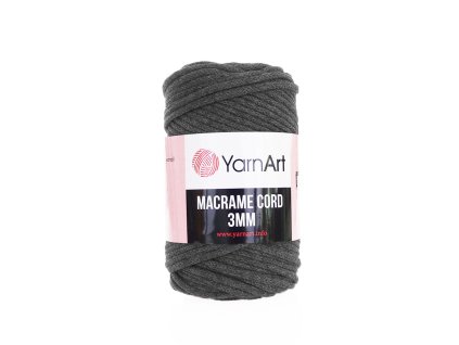 Příze Macrame Cord 758, 3 mm - šedá