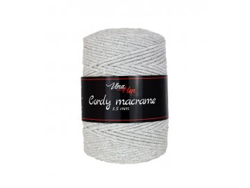 cordy macrame 2 5 mm 8231 svetle seda