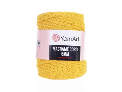 Příze Macrame Cord 764, 5 mm - žlutá