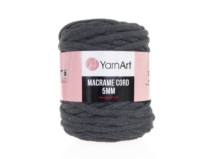 Příze Macrame Cord 758, 5 mm - šedá