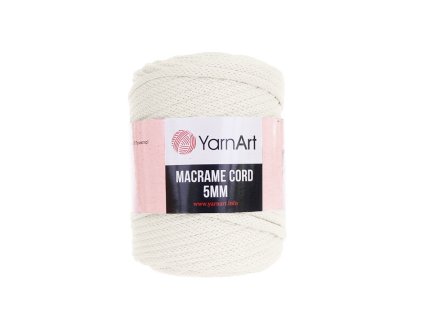 Příze Macrame Cord 752, 5 mm - smetanová