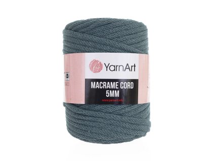 Příze Macrame Cord 761, 5 mm - modrošedá