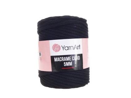 Příze Macrame Cord 750, 5 mm - černá
