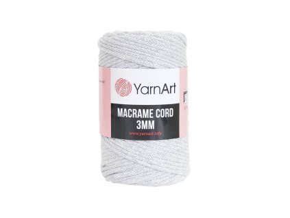 Příze Macrame Cord 756, 3 mm - světle šedá