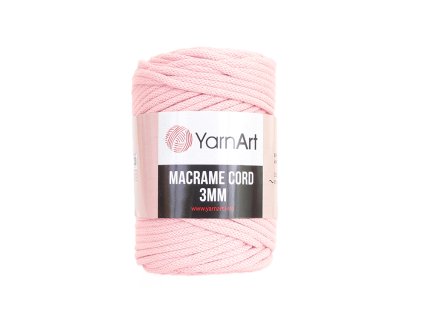 Příze Macrame Cord 762, 3 mm - růžová