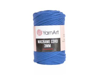 Příze Macrame Cord 772, 3 mm - modrá