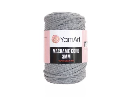 Příze Macrame Cord 774, 3 mm - šedá