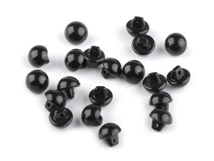 Oči našívací 7 mm – černé
