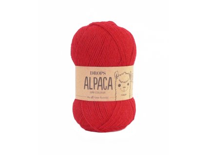 Příze DROPS Alpaca uni colour 3620 červená