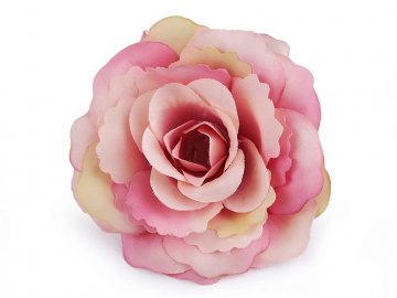Umělý květ růže Ø80 mm růžová tmavá