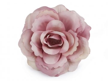 Umělý květ růže Ø80 mm starorůžová