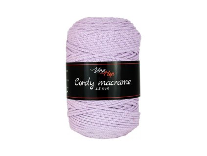 Cordy macrame 2,5 mm - 8051 - světle fialová
