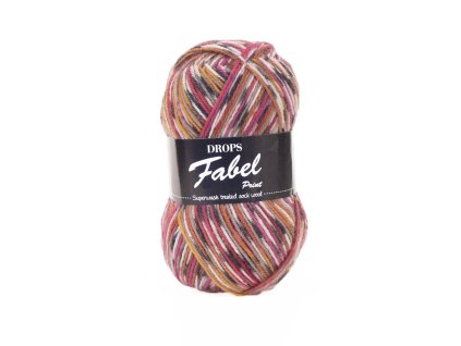 Příze DROPS Fabel Print 922 - ovocný koktejl
