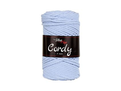 Příze Cordy 8422, 3 mm - světlá modrá