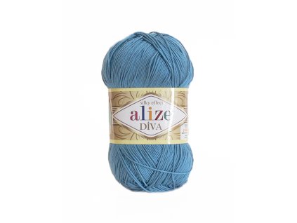 Příze Alize Diva 886 - modrá