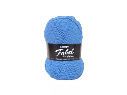 Příze DROPS Fabel Unicolor 116 - modrá chrpa