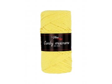 cordy macrame 2.5 žlutá