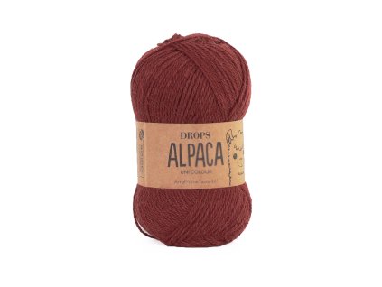 Příze DROPS Alpaca uni colour 9040 goji
