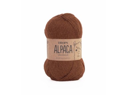 Příze DROPS Alpaca uni colour 9041 měděná hnědá