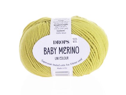 Příze DROPS Baby merino uni color 09 - limetková