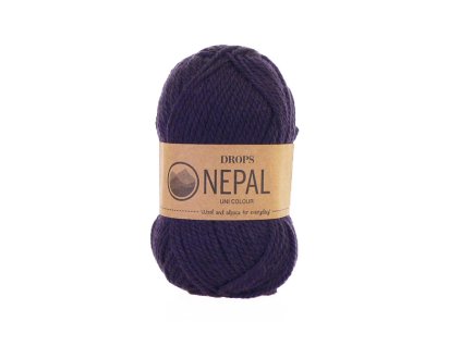 Příze DROPS Nepal uni colour 4399 - tmavá fialová