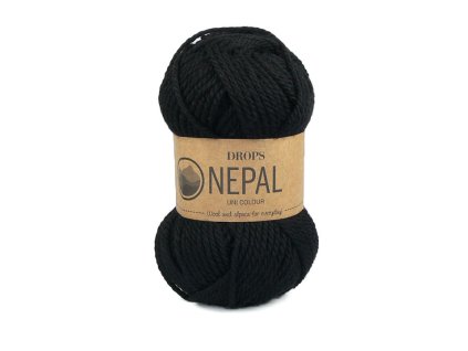 Příze DROPS Nepal uni colour 8903 - černá