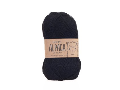 Příze DROPS Alpaca uni colour 8903 - černá