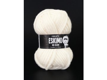 Příze DROPS Eskimo/Snow uni color 01 - smetanová