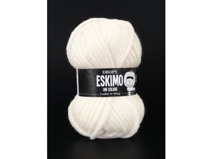 Příze DROPS Eskimo uni color 01 - smetanová