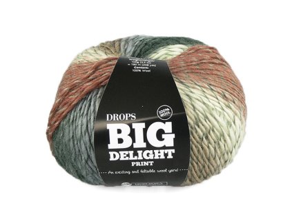 Příze DROPS Big Delight 03 - mátová čokoláda