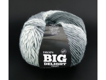 Příze DROPS Big Delight 13 - šedá