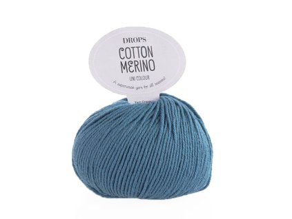 Příze DROPS Cotton Merino 16 - džínová modrá