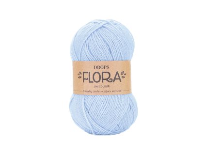 Příze DROPS Flora 14 - ledově modrá
