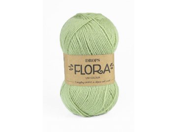 Příze DROPS Flora uni colour 16 - pistáciová