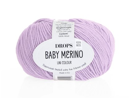 Příze DROPS Baby merino uni color 15 - světlá lila