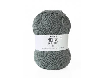 Příze DROPS Merino Extra Fine mix 04 - šedá