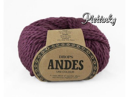 Příze Drops Andes uni colour 4090 - vřes