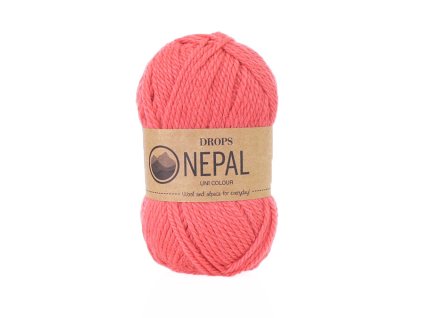 Příze DROPS Nepal uni colour 8909 - korálová