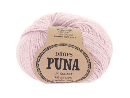 Příze DROPS Puna uni colour 09 - růžová