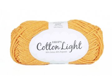 Příze DROPS Cotton light 28 - tmavá žlutá