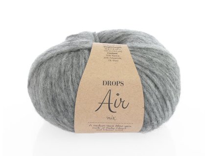Příze Drops Air mix 4 - šedá