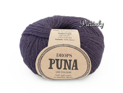 Příze DROPS Puna uni colour 12 - fialová
