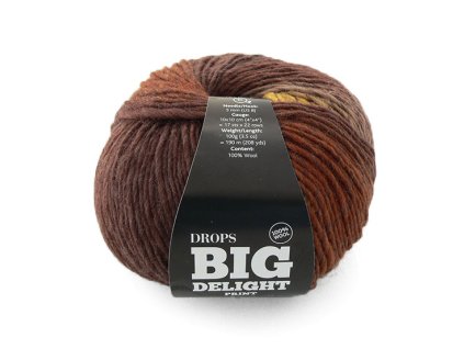 Příze DROPS Big Delight 05 - banán v čokoládě