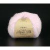 Příze DROPS Brushed Alpaca Silk 12 - pudrově růžová