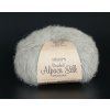 Příze DROPS Brushed Alpaca Silk 02 - šedobéžová