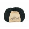 Příze DROPS Brushed Alpaca Silk 16 - černá
