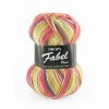 Příze DROPS Fabel Print 903 - žlutá/růžová