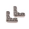 Kovový rožek 16x16 mm 060860 Ornament - nikl